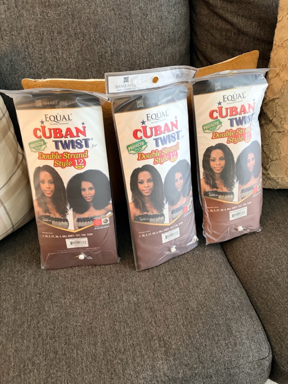 Cuban Twist Double Strand Style 12 - Brown Synthetic Hair Extensions